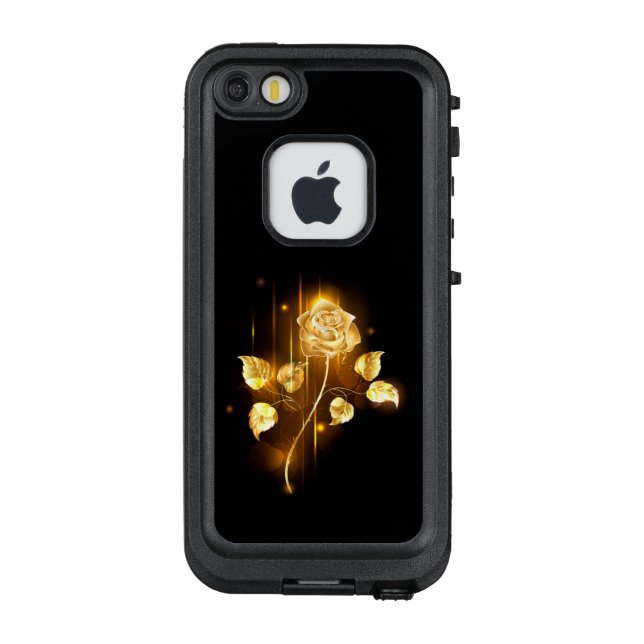 Goldene Rose (goldene Rose) LifeProof iPhone Hülle (Rückseite)
