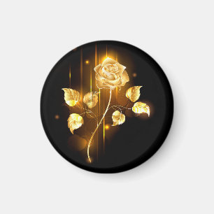 Goldene Rose (goldene Rose) Magnet