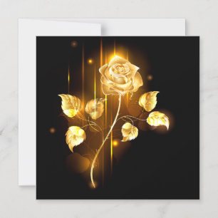 Goldene Rose (goldene Rose) Magneteinladung
