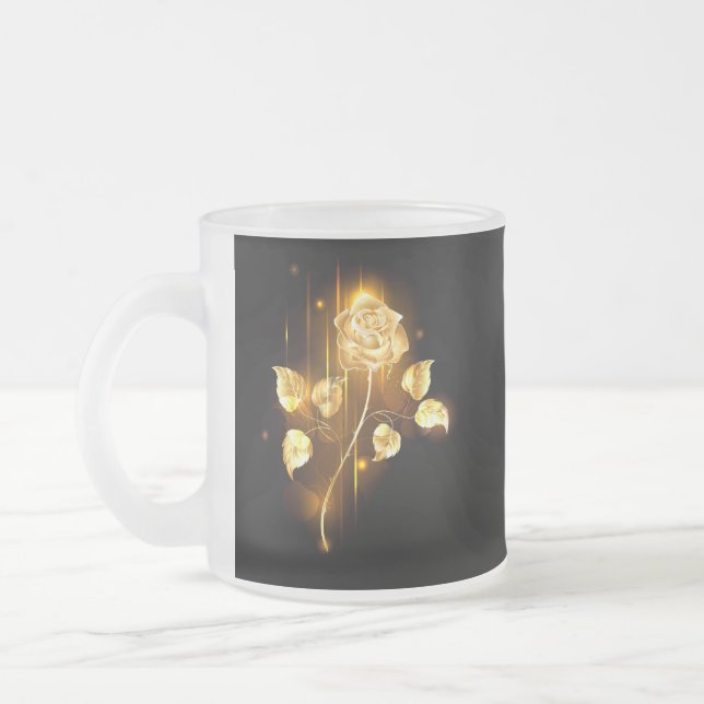 Goldene Rose (goldene Rose) Mattglastasse (Links)