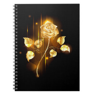 Goldene Rose (goldene Rose) Notizblock