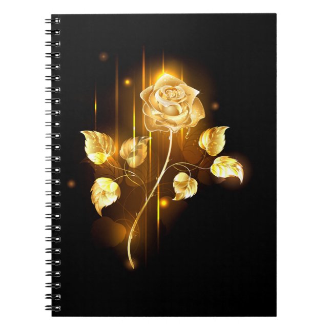 Goldene Rose (goldene Rose) Notizblock (Vorderseite)