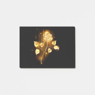 Goldene Rose (goldene Rose) Post-it Klebezettel
