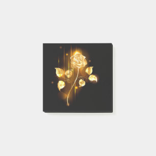 Goldene Rose (goldene Rose) Post-it Klebezettel