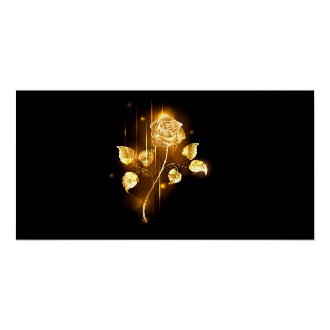 Goldene Rose (goldene Rose) Poster (Vorderseite)