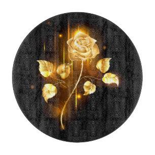Goldene Rose (goldene Rose) Schneidebrett