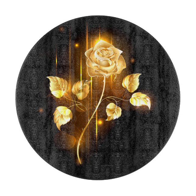 Goldene Rose (goldene Rose) Schneidebrett (Vorderseite)