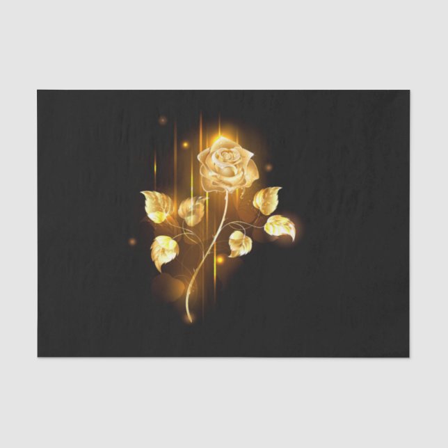 Goldene Rose (goldene Rose) Seidenpapier (Vorderseite)
