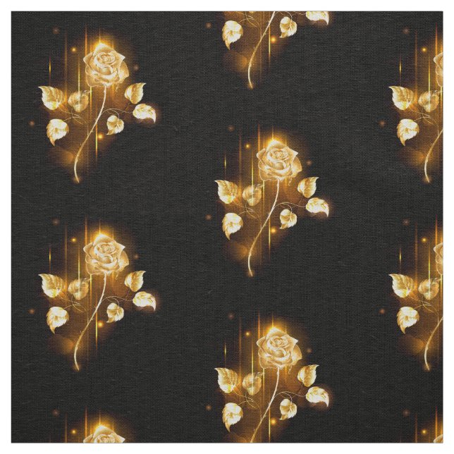 Goldene Rose (goldene Rose) Stoff (Muster)