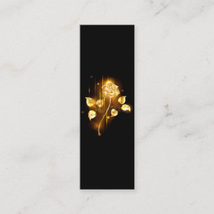 Goldene Rose (goldene Rose) Telefonnummerkarte