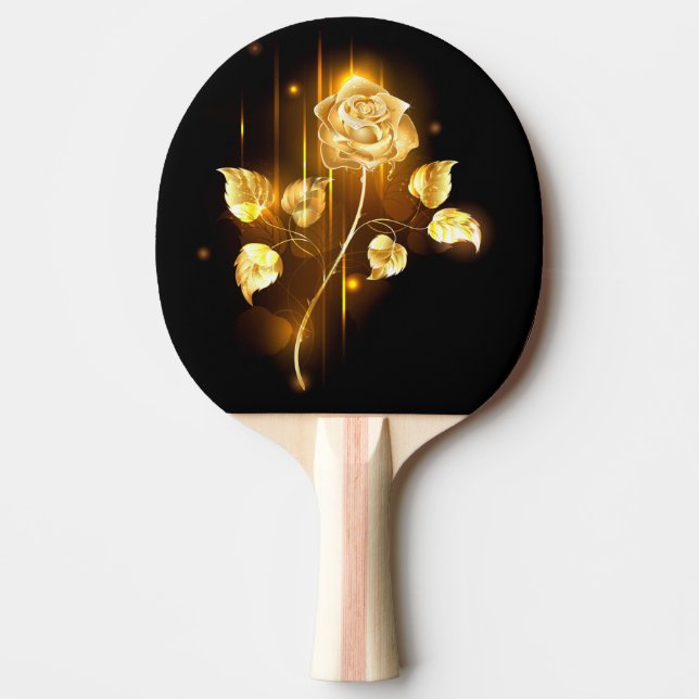 Goldene Rose (goldene Rose) Tischtennis Schläger (Vorderseite)