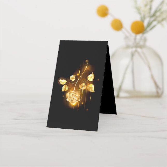 Goldene Rose (goldene Rose) Treuekarte (Rückseite)