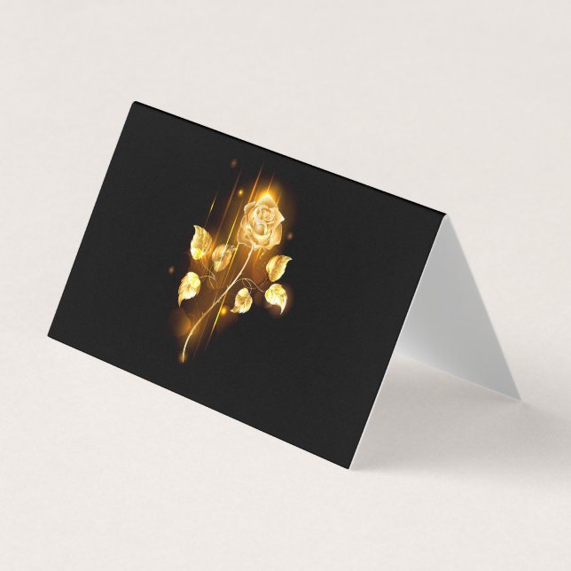 Goldene Rose (goldene Rose) Visitenkarten (Vorderseite)