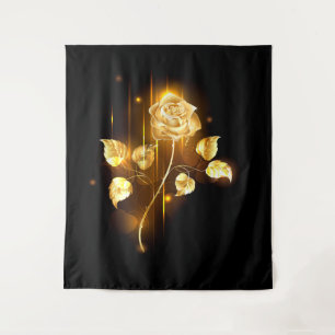 Goldene Rose (goldene Rose) Wandteppich