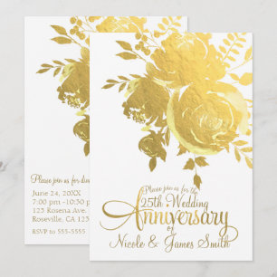 Goldene Rose Imitate Ristorante della Carrà Einladung