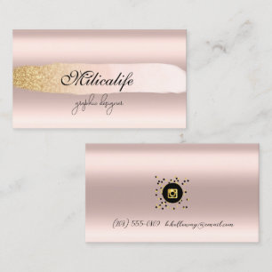 Goldene Rose Moderner Grafikdesigner Visitenkarte