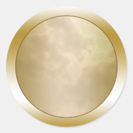 Goldene Rose Runder Aufkleber