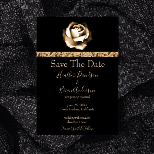 Goldene Rose Save the Date (Golden Rose Save the Date)