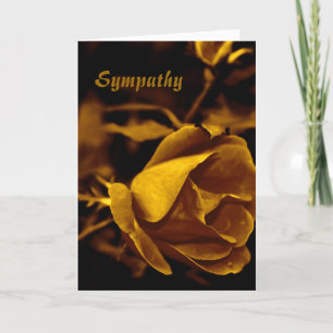 Goldene Rose Sympathie Karte