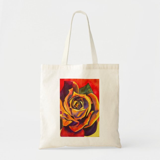 Goldene Rose Tragetasche (Vorne)