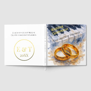Goldene Rosenringe Zeitlos, verfeinert, elegant Gästebuch