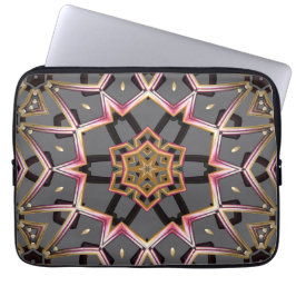 Goldene Rosette Laptopschutzhülle