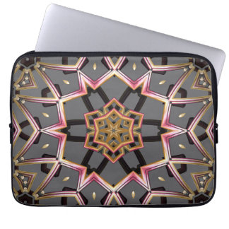 Goldene Rosette Laptopschutzhülle