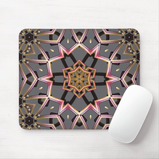 Goldene Rosette Mousepad (Mit Mouse)