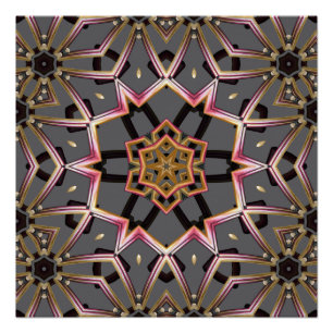 Goldene Rosette Poster