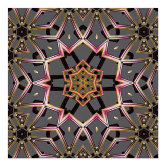 Goldene Rosette Poster