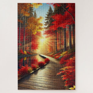 Goldene Ruhe: Ein Puzzle aus dem Herbst