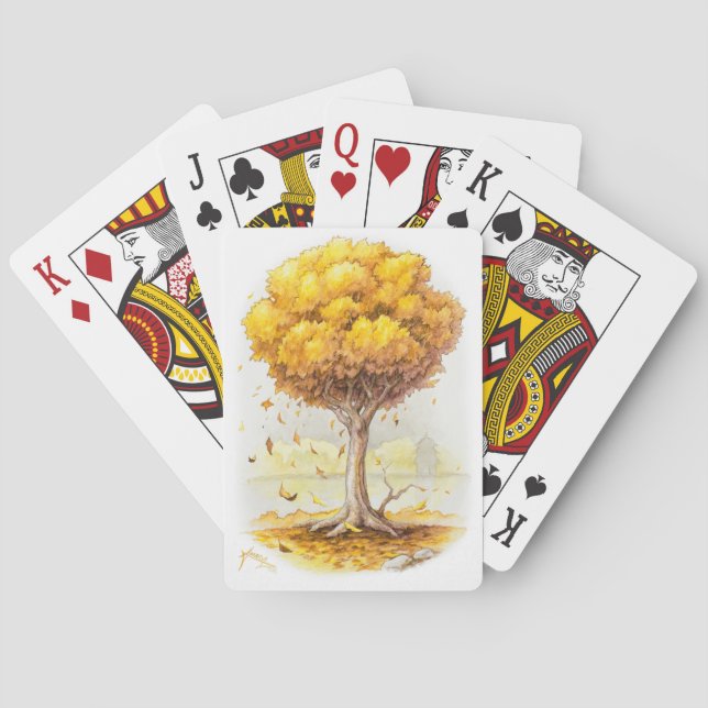 Goldene Ruhe Spielkarten (Rückseite)