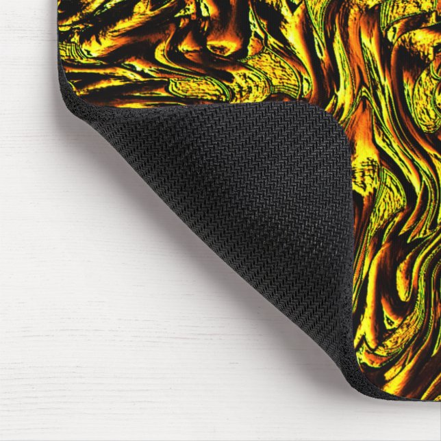 Goldene rustikale Textur mit dunklen Linien und or Mousepad (Ecke)