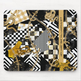 Goldene Schachfiguren - Hey, was siehst du dir an? Mousepad