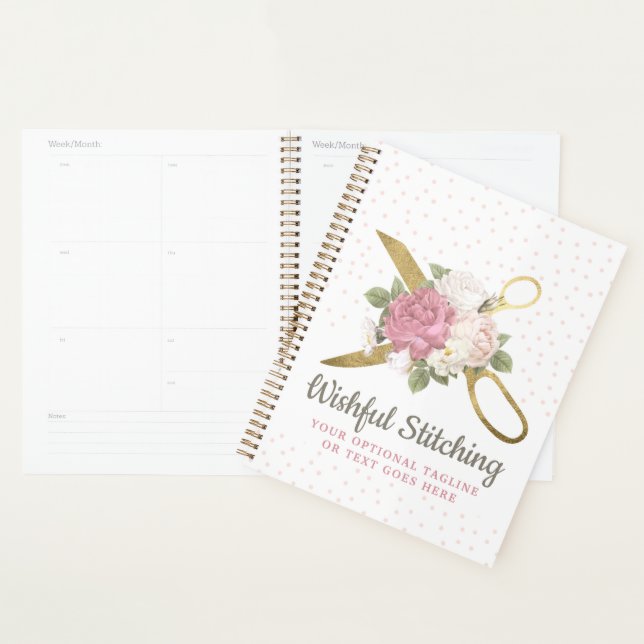 Goldene Scheren & Shabby Chic Rose Planer (Anzeige)
