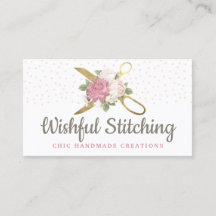 Goldene Scheren & Shabby Chic Rose