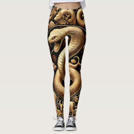 Goldene Schlange Chinesisches Neujahr Leggings