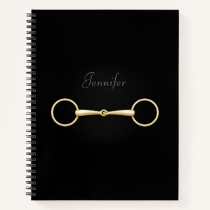 Goldene Schlangenbiss Elegantes Personalisiertes R Notizbuch