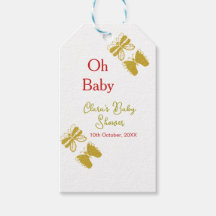 Goldene Schmetterling Rote Babydusche - Baby moder