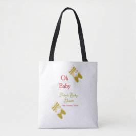 Goldene Schmetterling Rote Babydusche - Baby moder Tasche