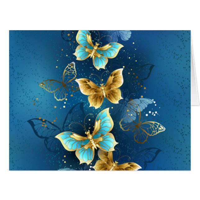 Goldene Schmetterlinge (Vorderseite (Horizontal))