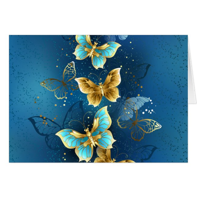 Goldene Schmetterlinge (Vorderseite (Horizontal))