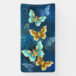 Goldene Schmetterlinge Banner