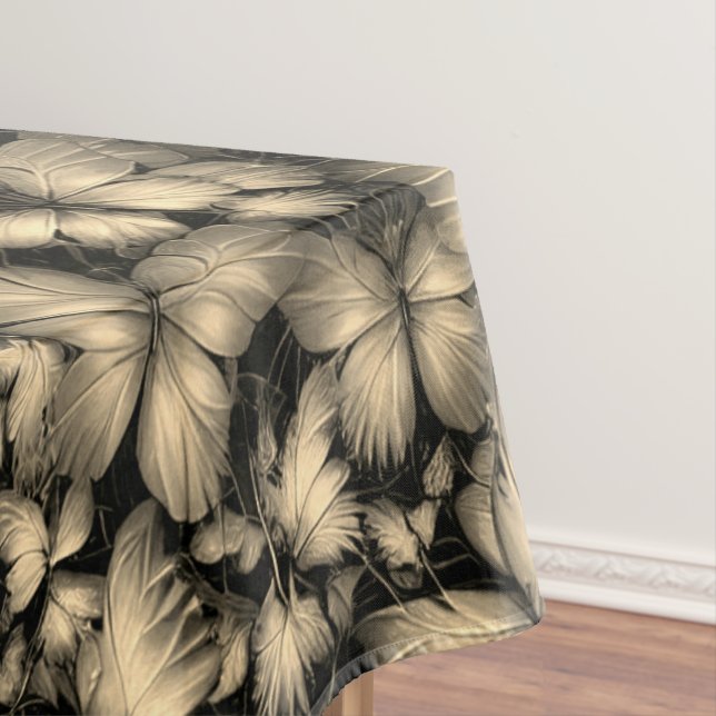 Goldene Schmetterlinge drucken Tischdecke (Beispiel)