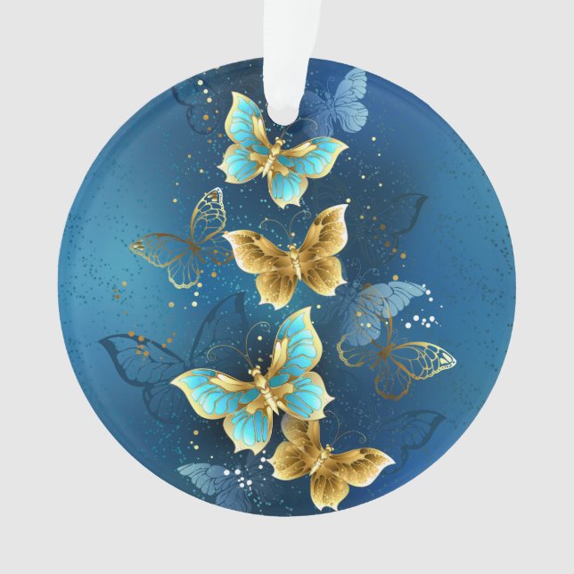 Goldene Schmetterlinge Ornament (Vorderseite)