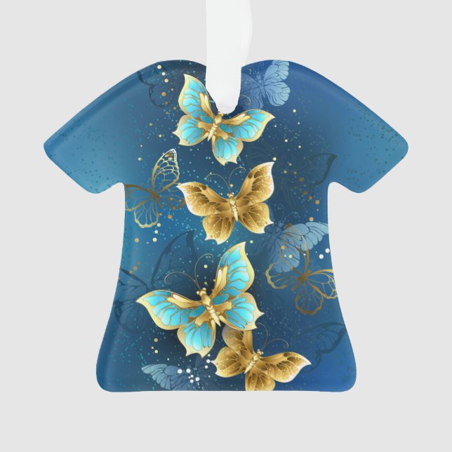 Goldene Schmetterlinge Ornament (Vorderseite)
