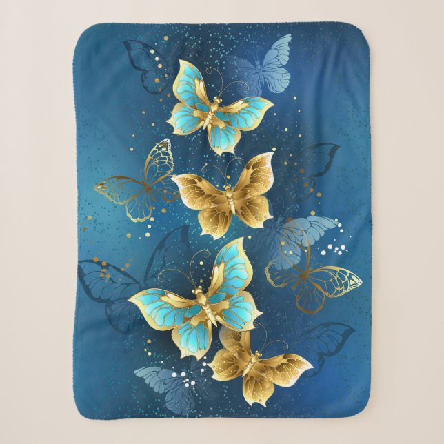 Goldene Schmetterlinge Sherpadecke (Vorderseite)