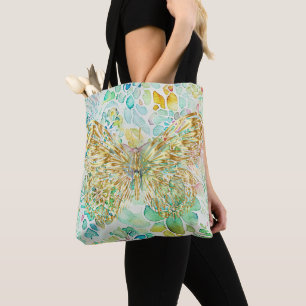 Goldene Schmetterlinge Tasche