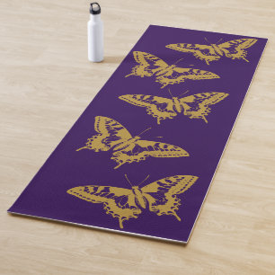 Goldene Schmetterlinge Yoga Pose Pilates Übung Li Yogamatte