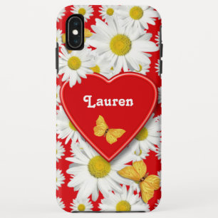 Goldene Schmetterlings-Gänseblümchen-Garten-Lieb Case-Mate iPhone Hülle